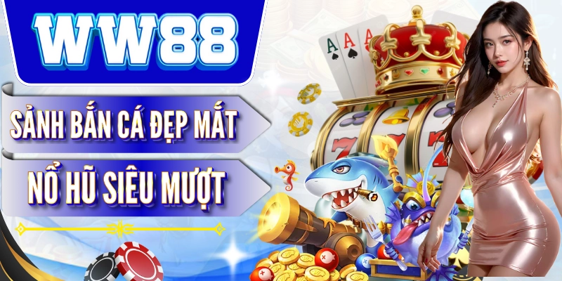 Sảnh bắn cá ấn tượng, trò chơi nổ hũ mượt mà